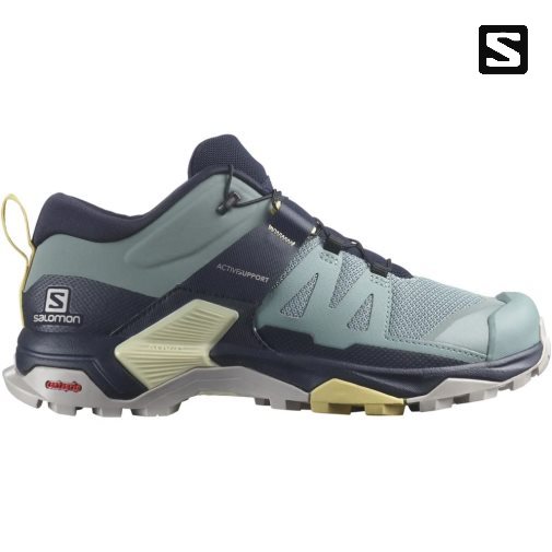 Black / Turquoise Salomon X Ultra 4 Women's Hiking Shoes | IE NB3095